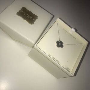 Stella Picciotto Black Flower Necklace